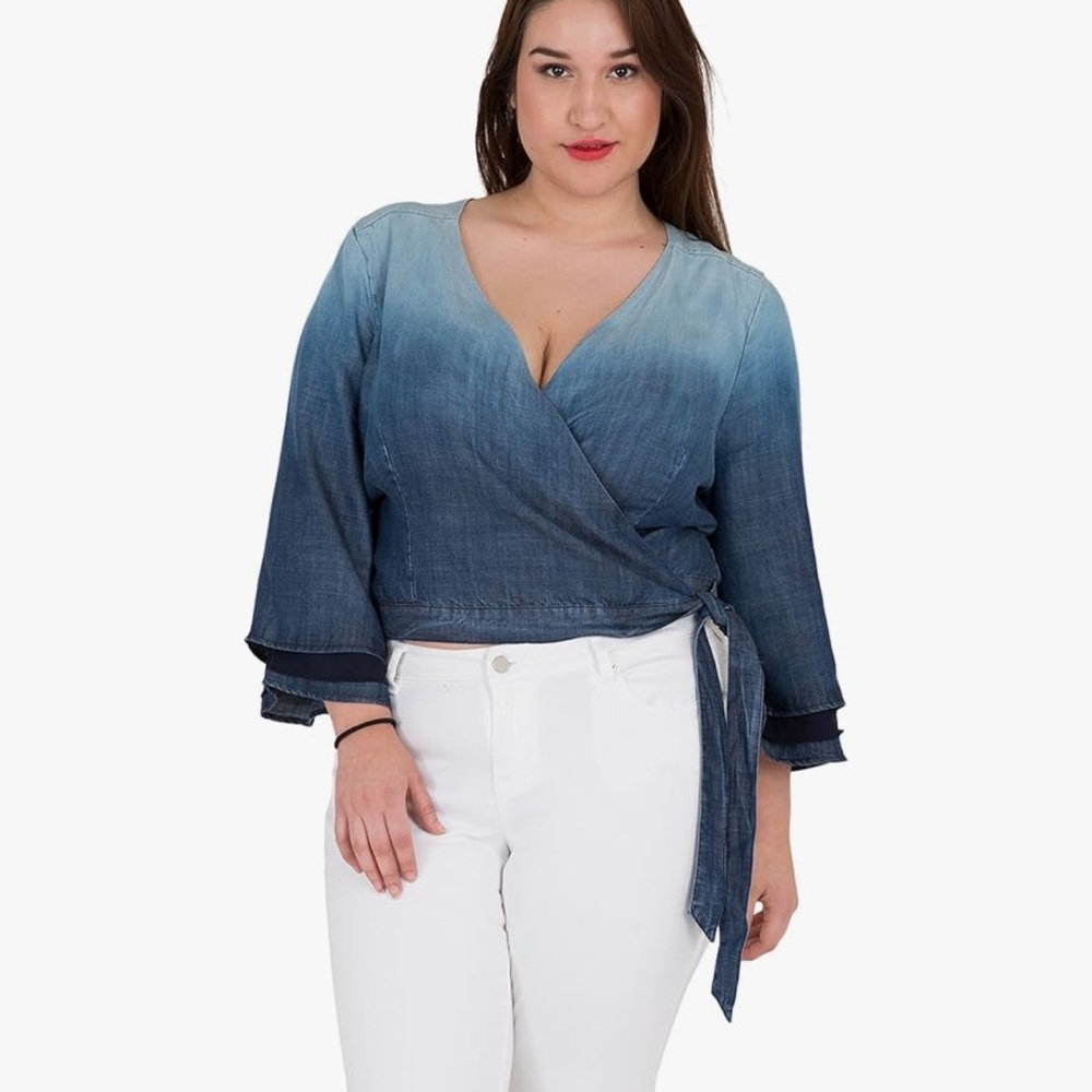 Standards & Practices Blue Ombre Chambray/Tencel … - image 4